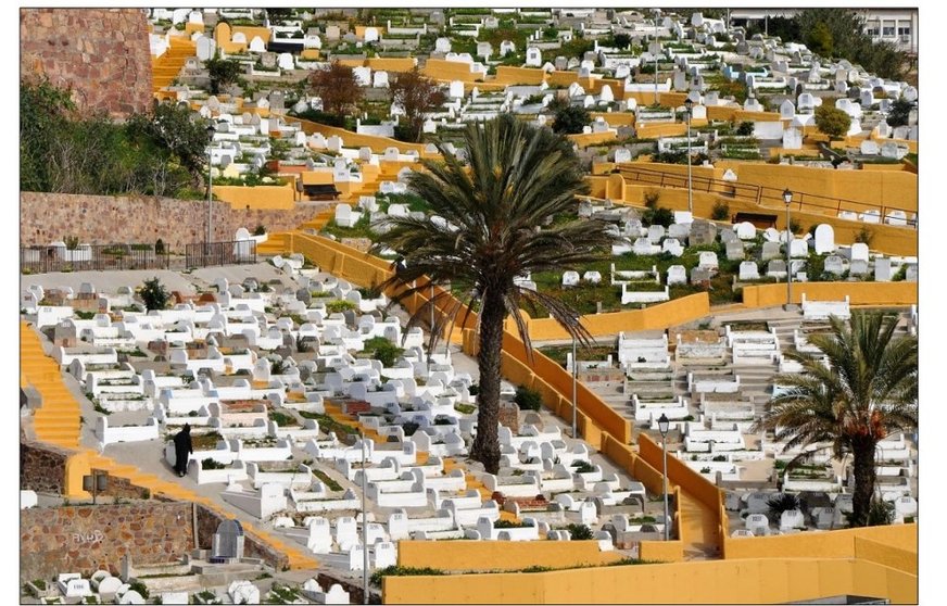 Vista general cementerio musulmán de Ceuta