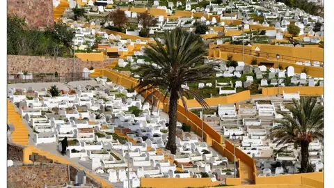 Vista general cementerio musulmán de Ceuta
